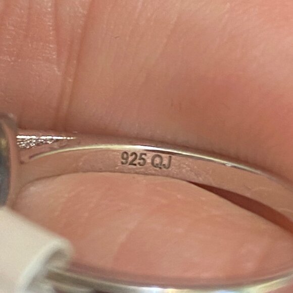 Ring Size 6.5 Blue Topaz Sterling Silver 925 Women Semi-Precious Stone - Picture 8 of 8